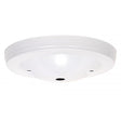Smooth Canopy - Canopy Only - White Finish - 5" Diameter - 7/16" Center Hole - 2 -8/32 Bar Holes