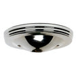 Smooth Canopy - Canopy Only - Chrome Finish - 5" Diameter - 7/16" Center Hole - 2 -8/32 Bar Holes