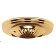 Ribbed Canopy Kit And Matching Hardware - Brass Finish - 5" Diameter - 7/16" Center Hole - 2-8/32 Bar Holes