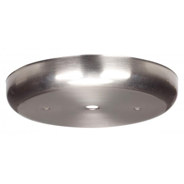 Contemporary Canopy Kit - Brushed Nickel Finish - 5" Diameter - 7/16" Center Hole - 2-8/32 Bar Holes - Includes Hardware - 10lbs Max