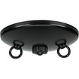Bath Swag Canopy Kit - Black Finish - 5" Diameter - 3- 7/16" Holes - Includes Hardware - 10lbs Max