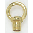 1" Male Loop - 1/8 IP With Wireway - 10lbs Max - Brass Plated Finish