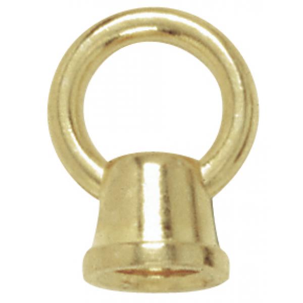 1" Female Loops - 1/8 IP With Wireway - 10lbs Max - Brass Plated Finish