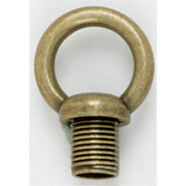 1" Male Loop - 1/8 IP With Wireway - 10lbs Max - Antique Brass Finish