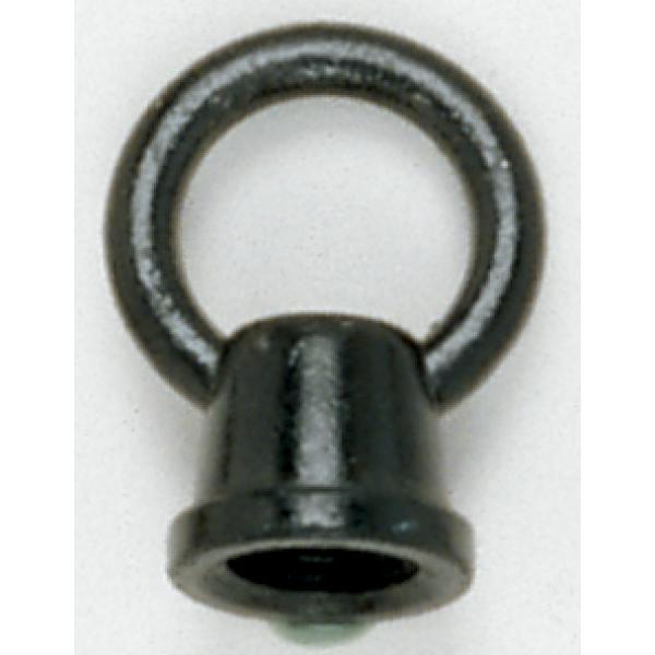 1" Female Loops - 1/8 IP With Wireway - 10lbs Max - Glossy Black Finish