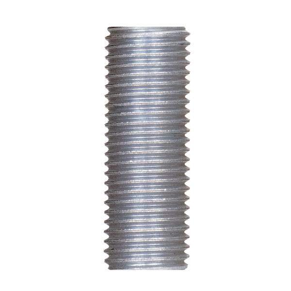 1/4 IP Steel Nipple - Zinc Plated - 1-3/8" Length - 1/2" Wide