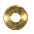 Turned Brass Double Check Ring - 1/8 IP Slip - Burnished And Lacquered - 1" Diameter