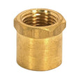 Brass Coupling - Unfinished - 1/2" Long - Hexagon Head Coupling - 1/8 IP