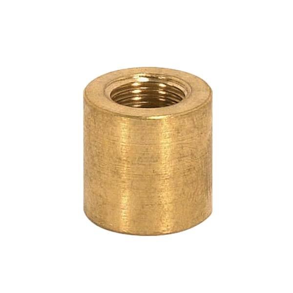 Brass Coupling - Unfinished - 5/8" Long - 5/8" Diameter - 1/4 IP