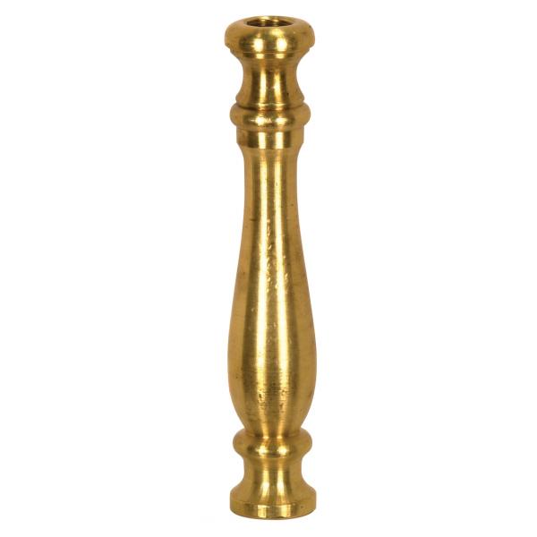 Solid Brass Neck And Spindle - Unfinished - 3/4" x 4-1/8" - 1/8 IP Tapped