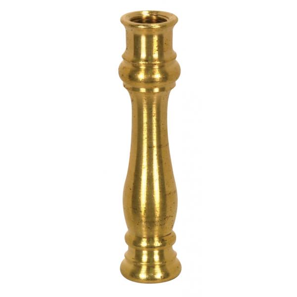 Solid Brass Neck And Spindle - Unfinished - 5/8" x 2-11/16" - 1/8 IP Tapped
