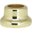 Flanged Steel Neck - 1/2" Height - 7/8" Bottom - Brass Plated Finish