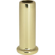 Flanged Steel Neck - 2" Height - 7/8" Bottom - Brass Plated Finish