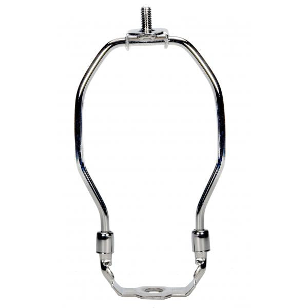 Heavy Duty Harp - Polished Nickel Finish - 6" Height - 1/8 IP Saddle - 1/4-27 Thread - 125 Carton