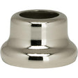 Flanged Steel Neck - 1/2" Height - 7/8" Bottom - Nickel Plated Finish