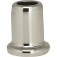 Flanged Steel Neck - 1" Height - 7/8" Bottom - Nickel Plated Finish