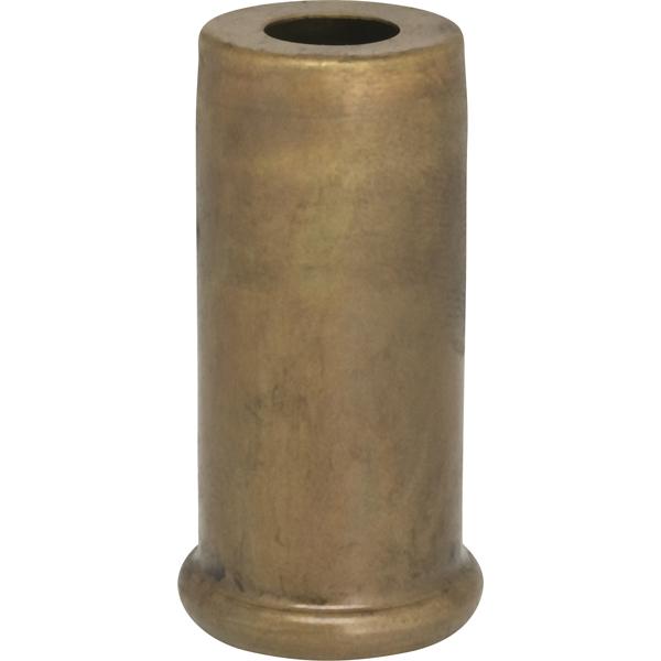 Solid Brass Spacer - 7/16" Hole - 2" Height - 7/8" Diameter - 1" Base Diameter - Unfinished
