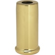 Solid Brass Spacer - 7/16" Hole - 2" Height - 7/8" Diameter - 1" Base Diameter - Polished And Lacquered