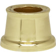 Flanged Steel Neck - 7/16" Hole - 9/16" Height - 11/16" Top - 7/8" Bottom - Brass Plated Finish