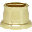 Flanged Steel Necks - 9/16" Hole - 9/16" Height - 11/16" Top - 7/8" Bottom - Brass Plated Finish