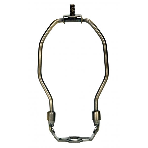 Heavy Duty Harp - Antique Brass Finish - 7" Height - 1/8 IP Saddle - 1/4-27 Thread - 125 Carton