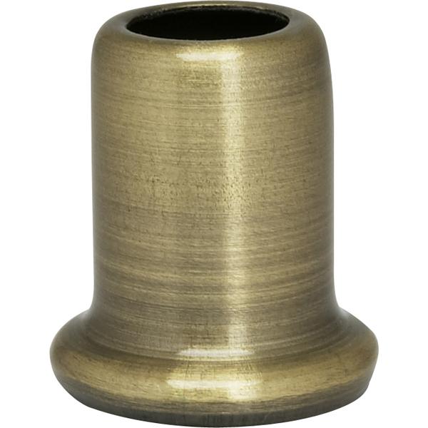 Flanged Steel Neck - 1" Height - 7/8" Bottom - Antique Brass Finish