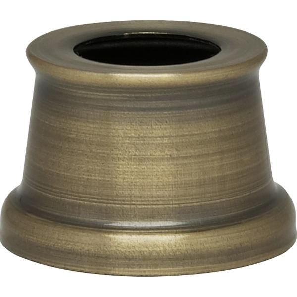 Flanged Steel Neck - 7/16" Hole - 9/16" Height - 11/16" Top - 7/8" Bottom - Antique Brass Finish