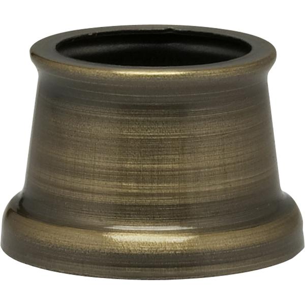 Flanged Steel Neck - 9/16" Hole - 9/16" Height - 11/16" Top - 7/8" Bottom - Antique Brass Finish