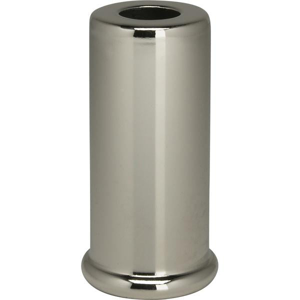 Steel Spacer - 7/16" Hole - 2" Height - 7/8" Diameter - 1" Base Diameter - Nickel Plated Finish