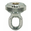 1/4 IP Heavy Duty Cast Brass Screw Collar Loops with Ring 1/4 IP Fits 1-1/4" Canopy Hole Ring Diameter 1-5/8" Height 2-1/4"