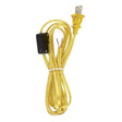 8 Foot 18/2 SPT-2 105C Cord Set - Clear Gold Finish - Switch 29" From Free End - 36" Hank - 100 Carton - Hi-Low Switch