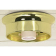 4" Wired Holder - Polished Brass Finish - Includes Hardware - 60W Max