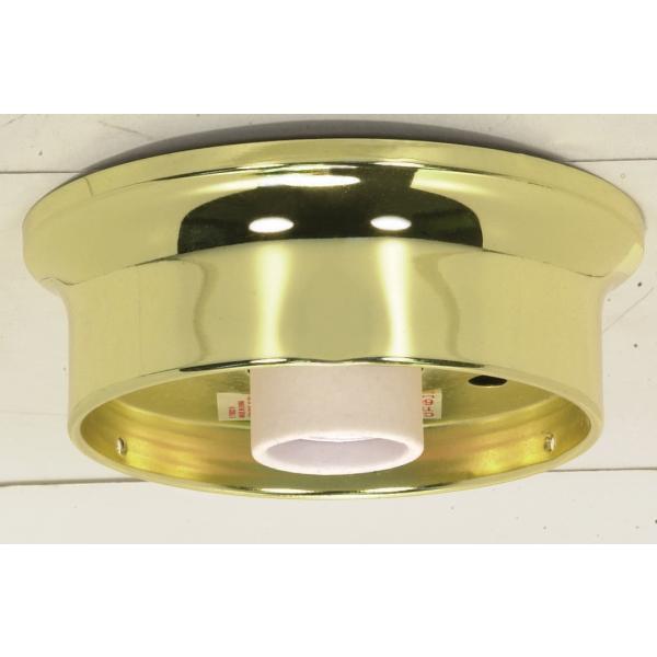 4" Wired Holder - Polished Brass Finish - Includes Hardware - 60W Max