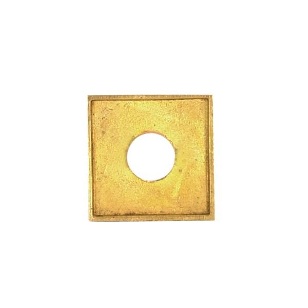 Solid Brass Square Check Ring - 1/8 IP Slip - 3/4" - Polished Finish