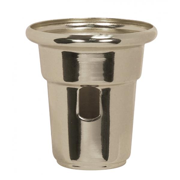Heavy Duty Cup For Swing Arm Lamps - Nickel Finish - 2-1/2" Height - 2-1/4" Diameter