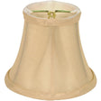 Clip On Shade - Beige Shantung - 3" Top - 5" Bottom - 4-1/4" Side
