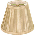 Clip On Shade - Beige Folded Pleat - 3" Top - 5" Bottom - 4" Side