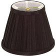 Clip On Shade - Black Folded Pleat - 3" Top - 5" Bottom - 4" Side