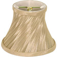 Clip On Shade - Beige Swirl Folded Pleat - 3" Top - 5" Bottom - 4" Side