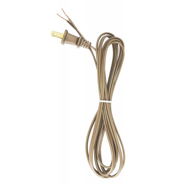 18/2 SPT-1-105C All Cord Sets - Molded Plug - Tinned Tips 3/in. Strip with in. Slit 36in.Hank - 200 Ctn 8 Ft.