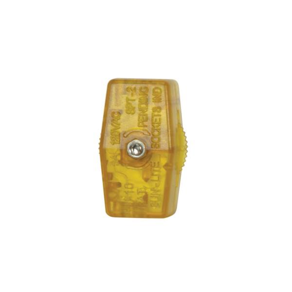 On-Off Cord Switch For 18/2 SPT-2 - 6A-125V, 3A-250V, 3A-120V, 3A-125V - Gold Finish