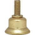 Steel Riser - 1/4-27 - Brass Plated - 1/2" Height