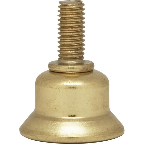 Steel Riser - 1/4-27 - Brass Plated - 1/2" Height