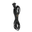 10 Foot 18/2 SPT-1 105C Cord Set - Black Finish - 48" Hank - 150 Carton - Molded Polarized Plug - Tinned Tips 3/4" Strip With 2" Slit