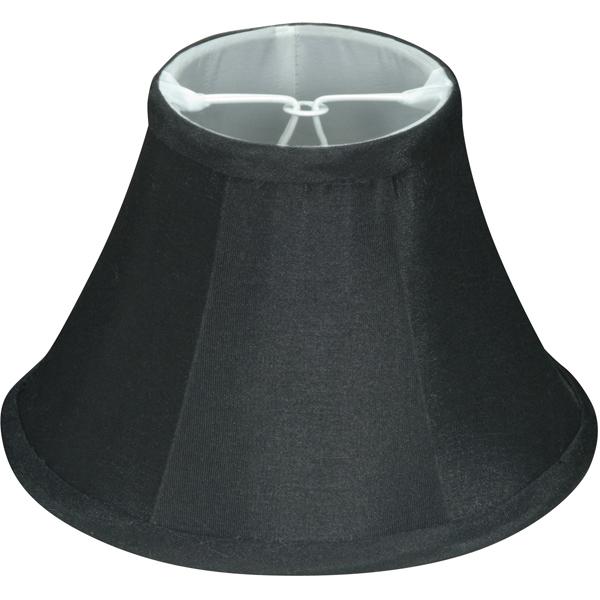 Clip On Shade - Black Linen - 3" Top - 6" Bottom - 4" Side