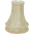 Clip On Shade - Beige Leather Look - 2-1/8" Top - 4" Bottom - 5-1/8" Side