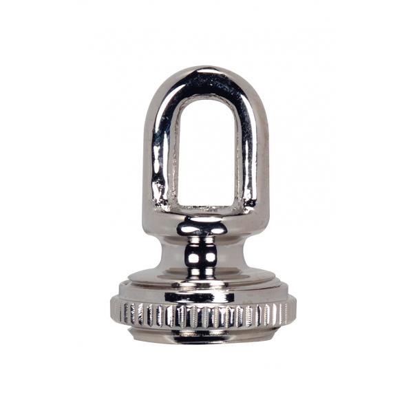 Screw Collar Loop - 1/4IP - Cast Brass - Nickel Finish