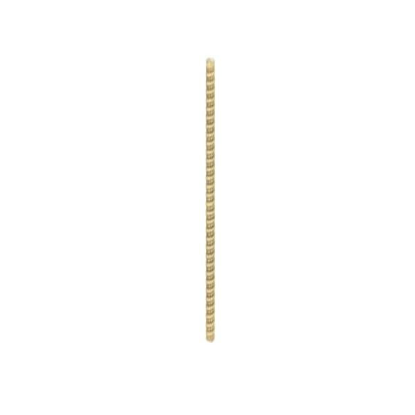 1/9 IP Steel Nipple - Yellow Zinc Plated - 30" Length - 3/8" Wide
