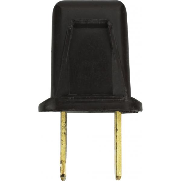 Attachment Plug - Polarized - 18/2-SPT-1 - 10A-125V - Brown Finish
