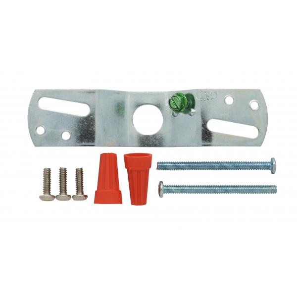 3-1/4" Wired Holder - White Finish - Includes Hardware - 60W Max